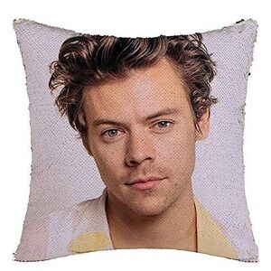 harry styles sequin pillow Cushion Cover Reversible decorative pillow case